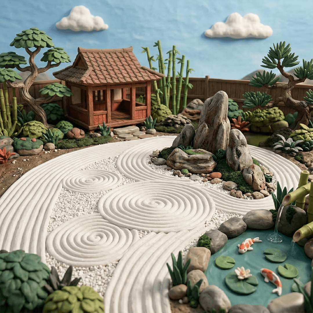 Zen forest background